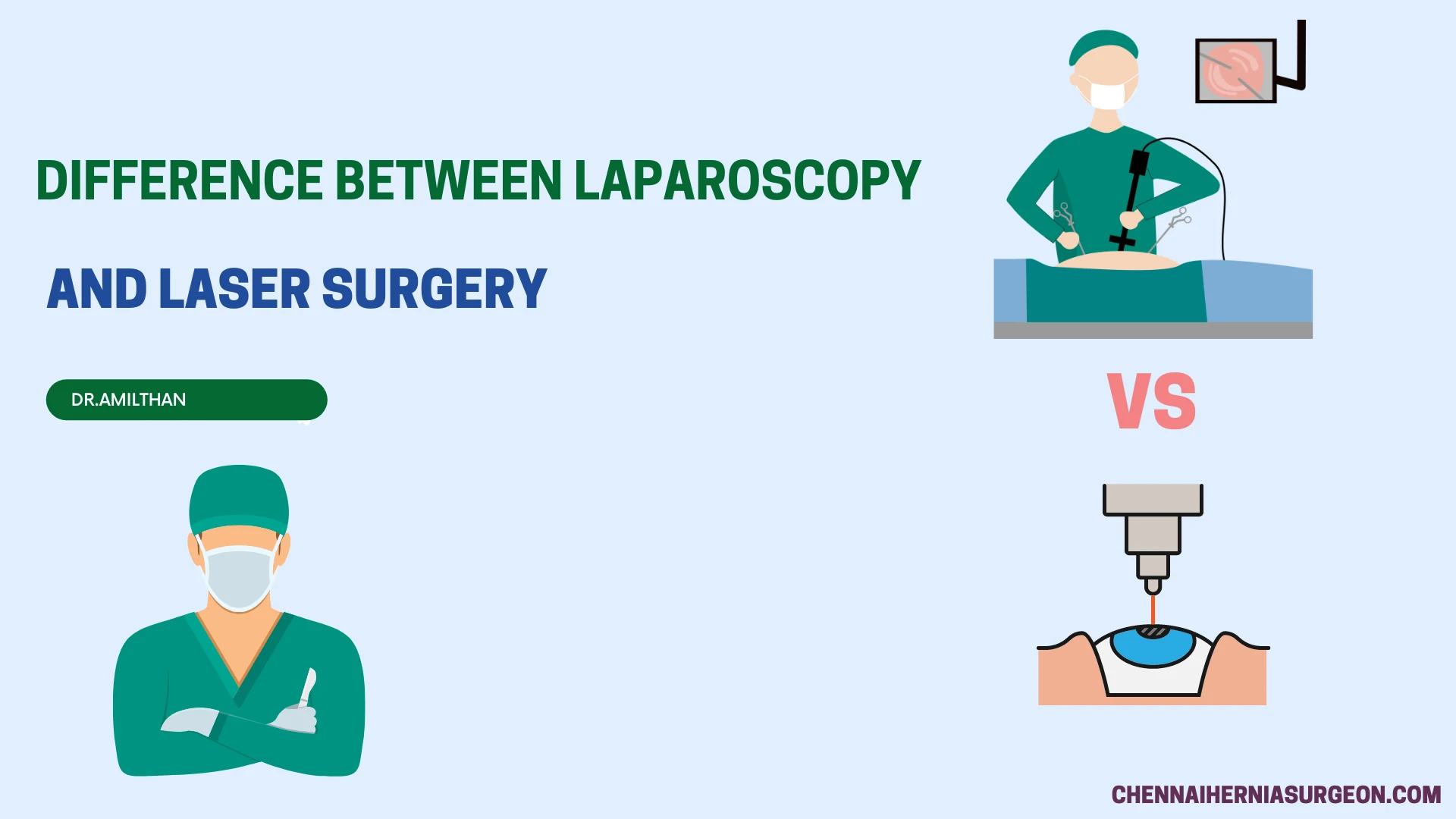 Difference between Laparoscopy and Laser surgery